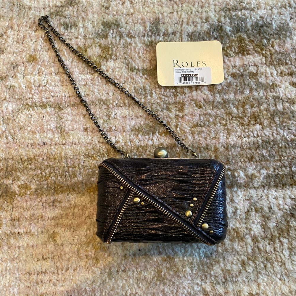 Rolfs Black and Gold Women's Bag